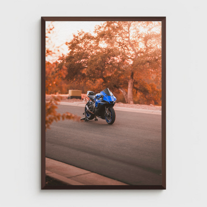 Yamaha R1 Motorcycle Poster #008 - Throttle Designs