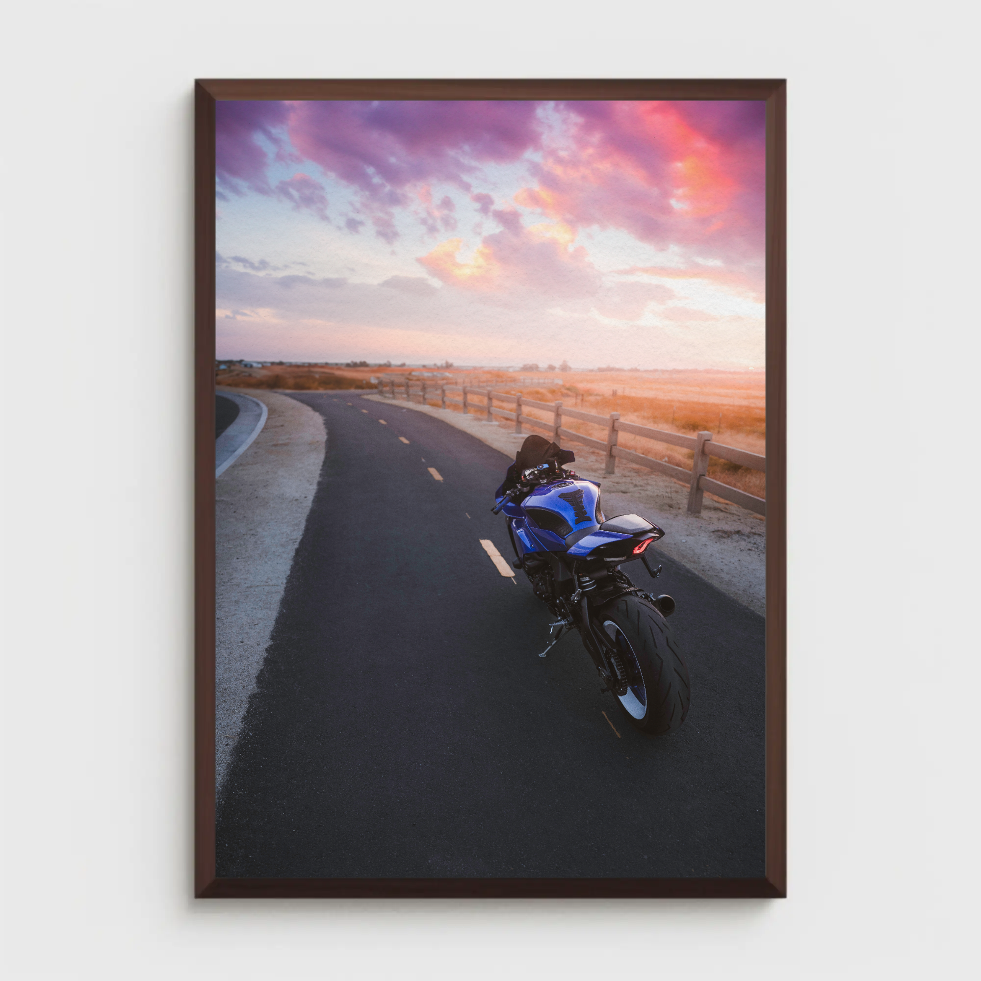 Yamaha R1 Motorcycle Poster #023 - Throttle Designs