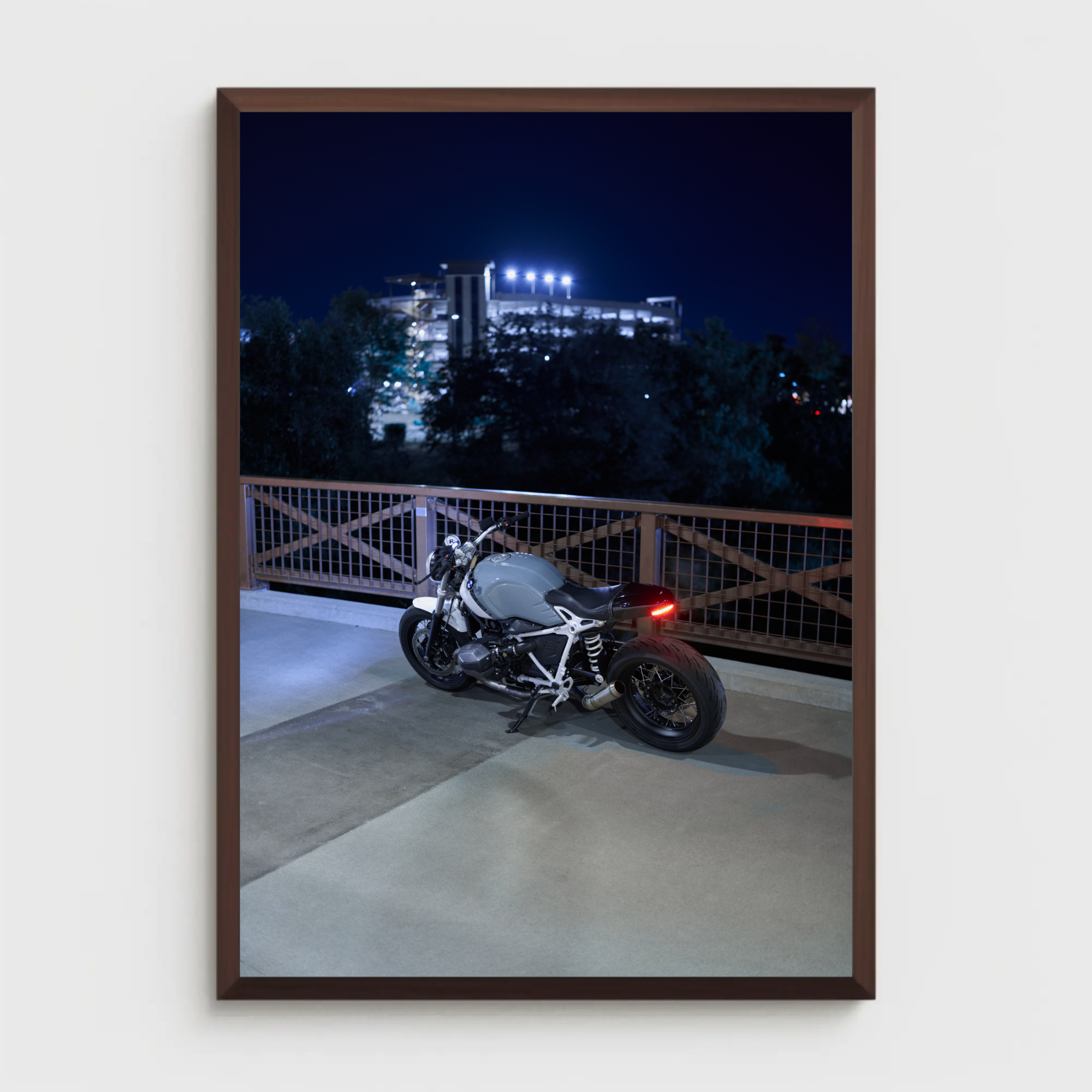 BMW R Nine T Motorcycle Poster #011 - Throttle Designs