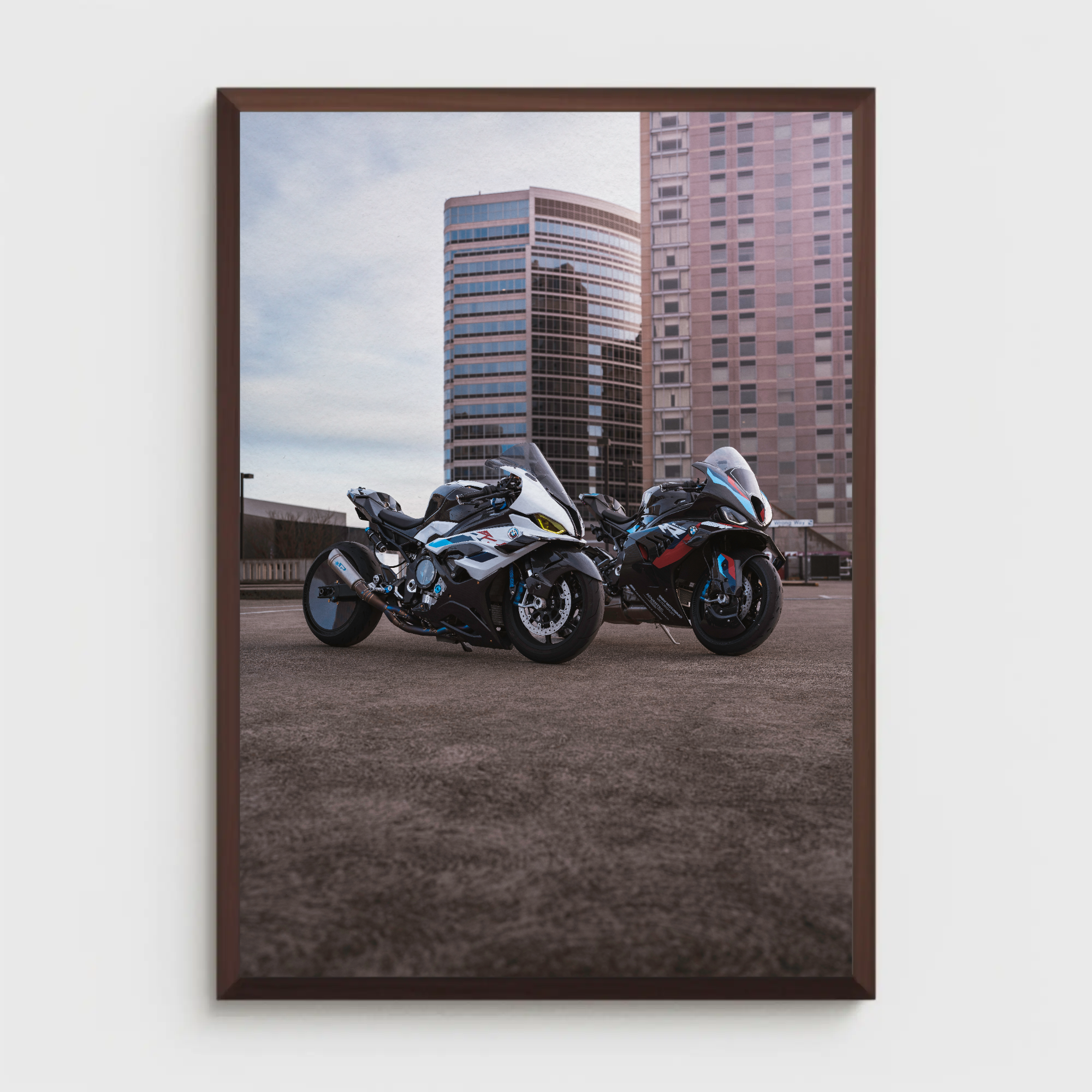 BMW M1000RR And S1000RR Drag Spec Motorcycle #003 Poster - Throttle Designs