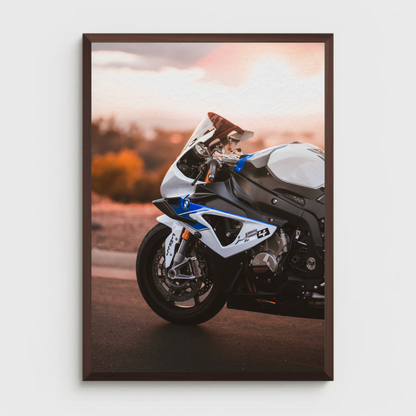 BMW S1000RR HP4 Motorcycle Poster #007 - Throttle Designs