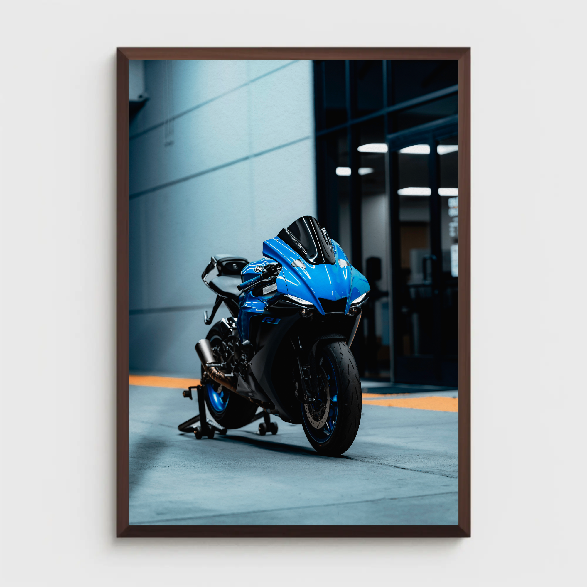 Yamaha R1 Motorcycle Poster #010 - Throttle Designs