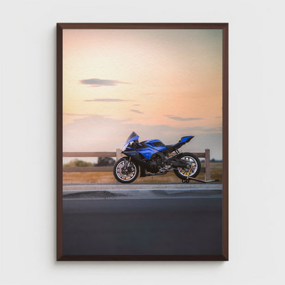 Yamaha R1 Motorcycle Poster #017 - Throttle Designs