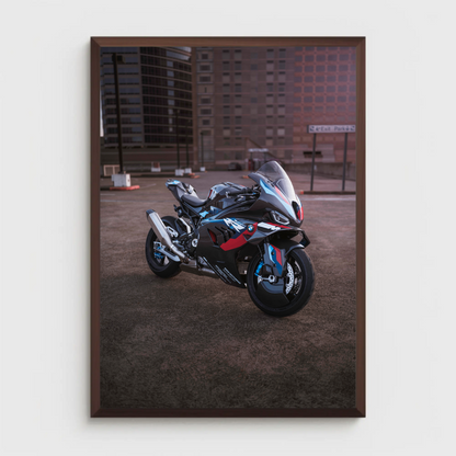 BMW M1000RR Motorcycle Poster #003 - Throttle Designs