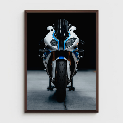 BMW S1000RR HP4 Motorcycle Poster #013 - Throttle Designs