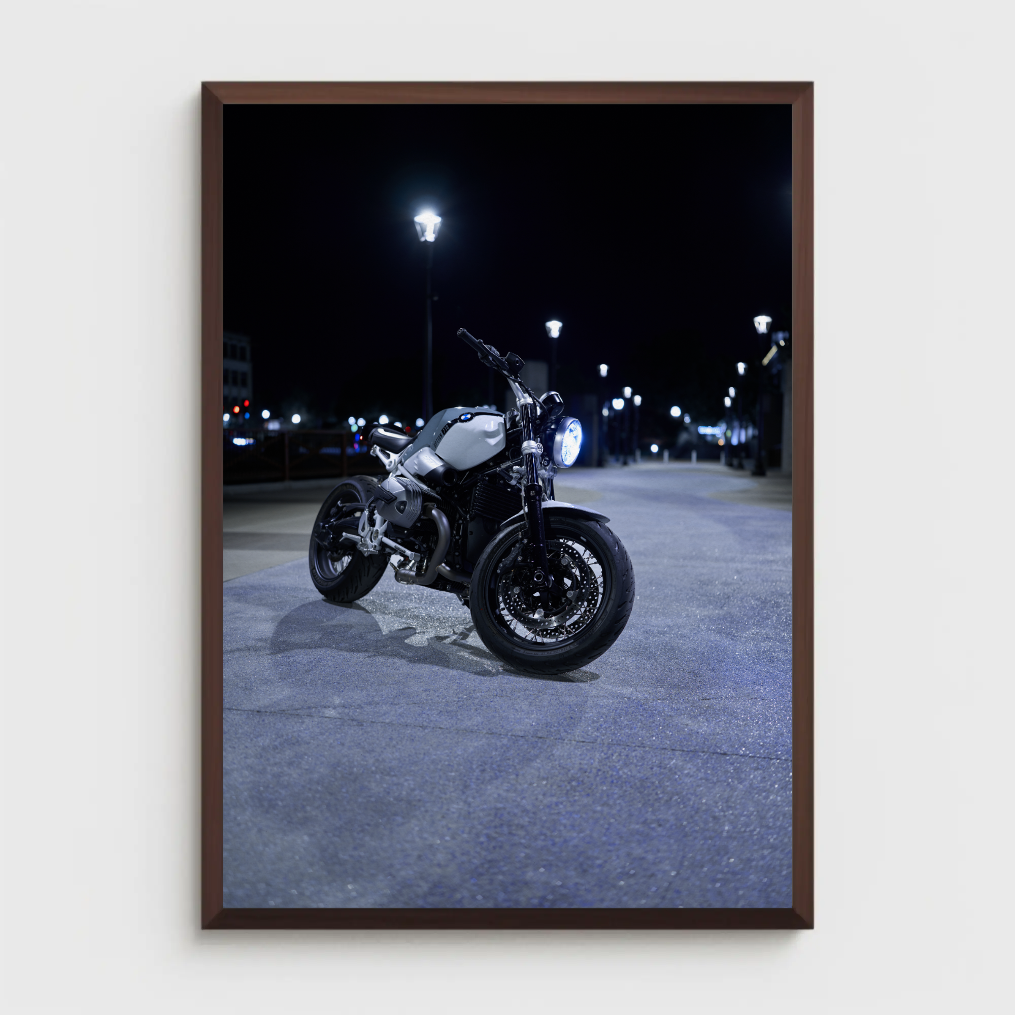 BMW R Nine T Motorcycle Poster #006 - Throttle Designs