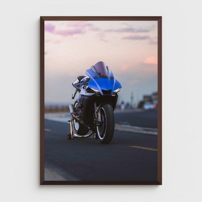 Yamaha R1 Motorcycle Poster #020 - Throttle Designs