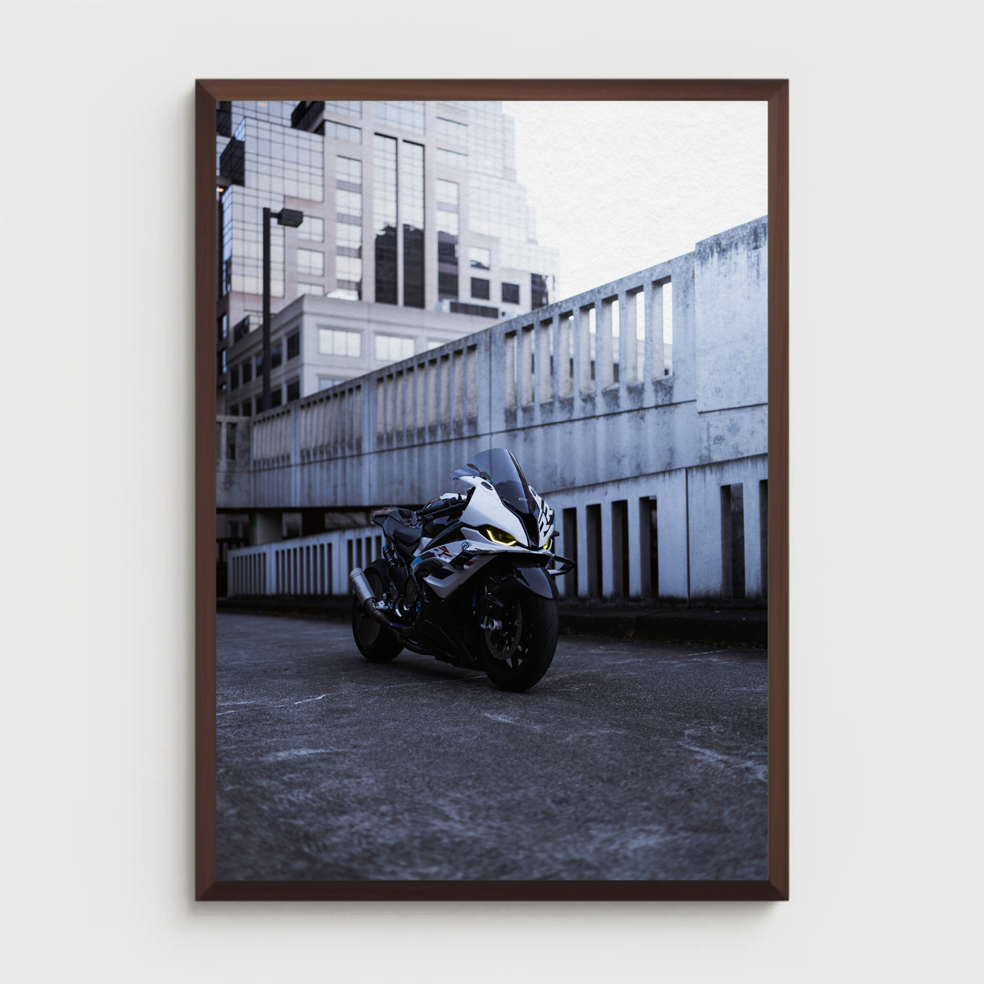 BMW S1000RR Drag Spec Motorcycle Poster #013 - Throttle Designs