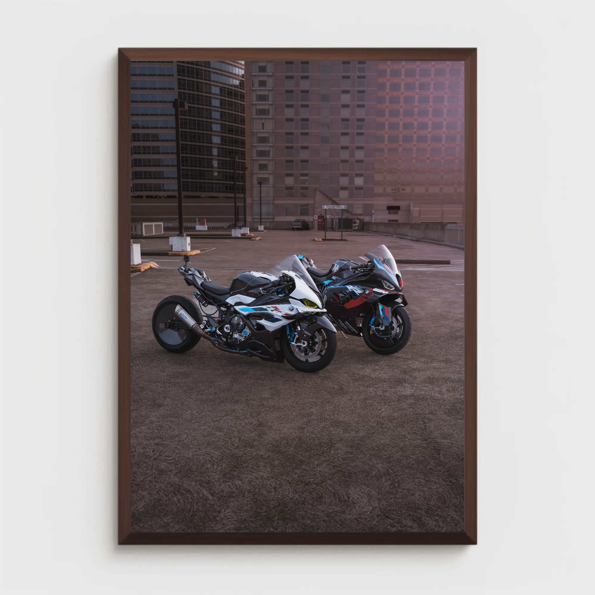 BMW M1000RR And S1000RR Drag Spec Motorcycle #001 Poster - Throttle Designs