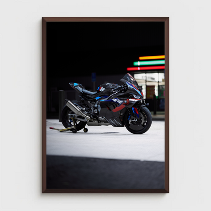 BMW M1000RR Motorcycle Poster #017 - Throttle Designs