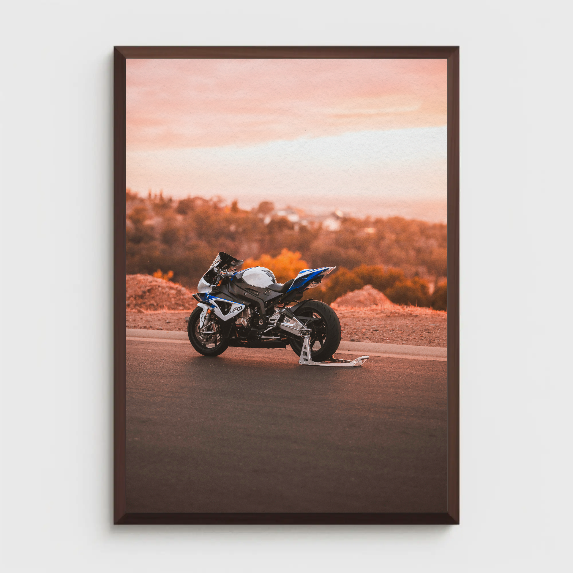 BMW S1000RR HP4 Motorcycle Poster #012 - Throttle Designs