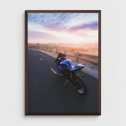 Yamaha R1 Motorcycle Poster #024 - Throttle Designs