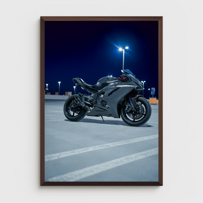 Yamaha R6 Motorcycle Poster #001 - Throttle Designs