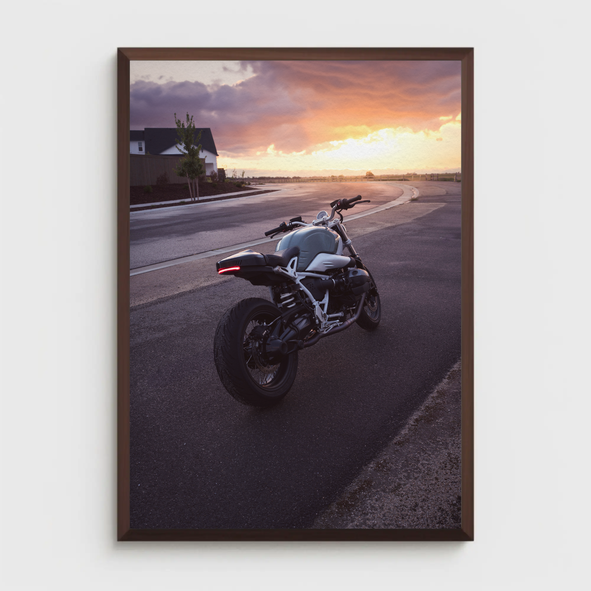 BMW R nine T Motorcycle Poster #003 - Throttle Designs