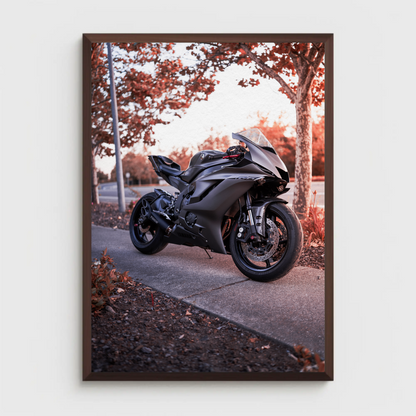 Yamaha R6 Motorcycle Poster #004 - Throttle Designs