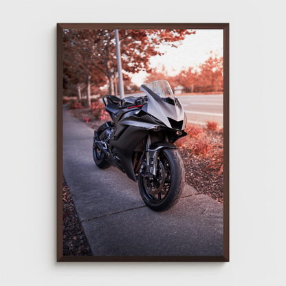 Yamaha R6 Motorcycle Poster #003 - Throttle Designs