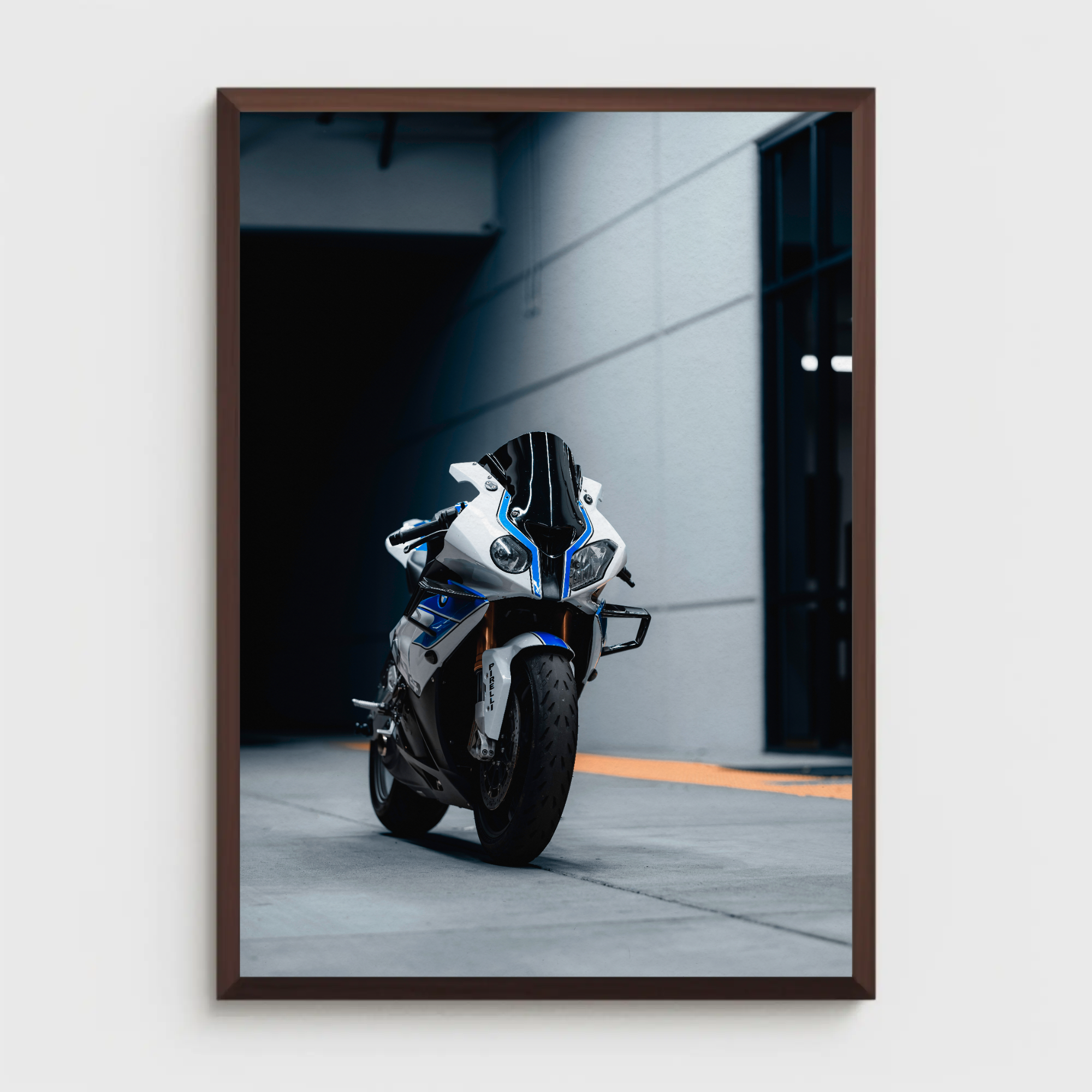 BMW S1000RR HP4 Motorcycle Poster #016 - Throttle Designs