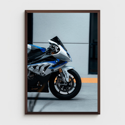 BMW S1000RR HP4 Motorcycle Poster #015 - Throttle Designs