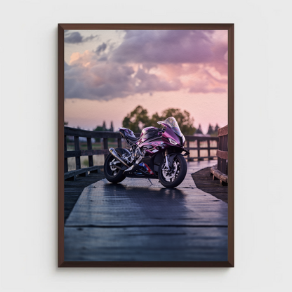 BMW S1000RR Motorcycle Poster #089 - Throttle Designs