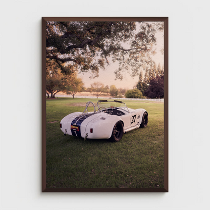 Shelby Cobra Automotive Car Poster #001 - Throttle Designs