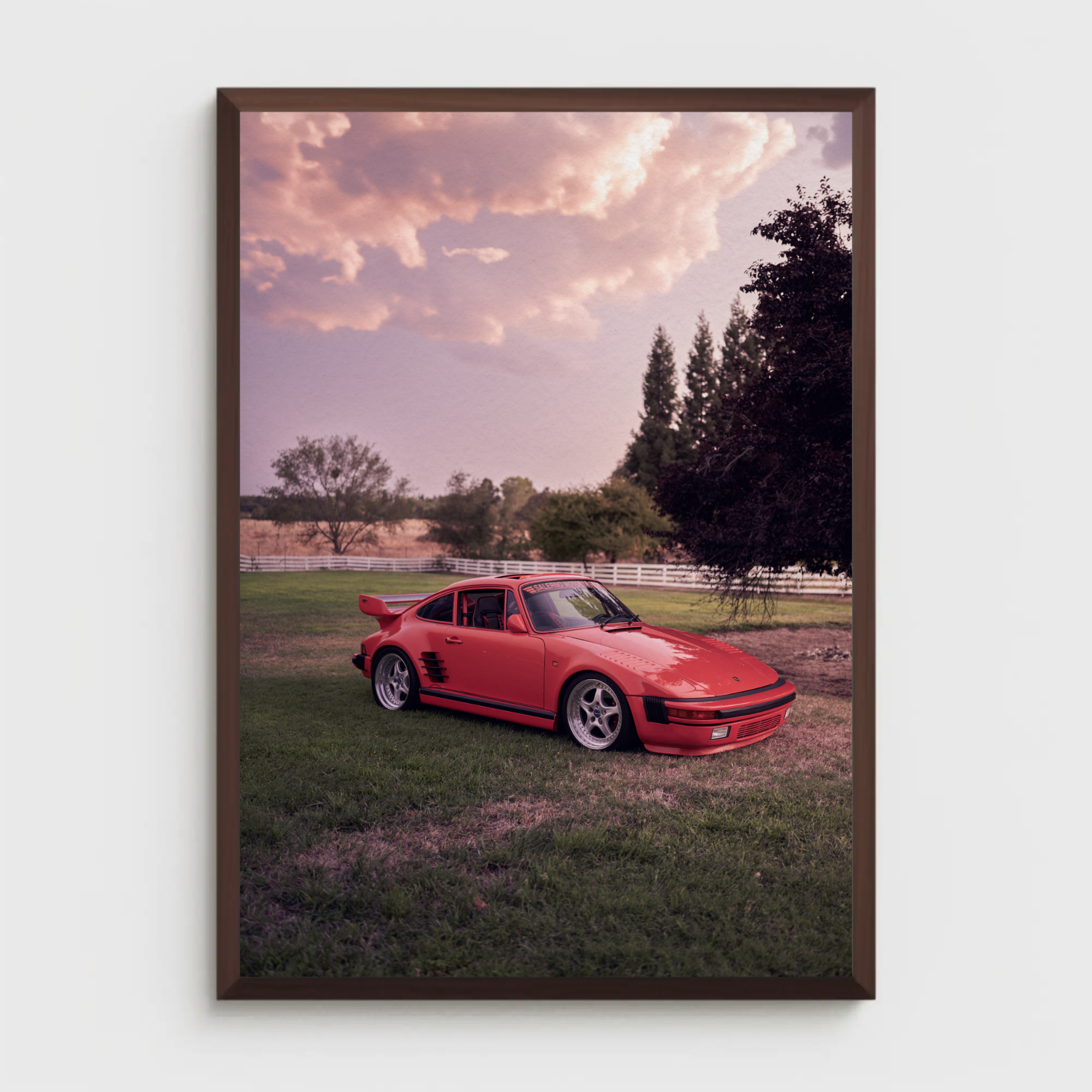 Porsche 911 (930) Turbo Slant-Nose Automotive Car Poster #002 - Throttle Designs