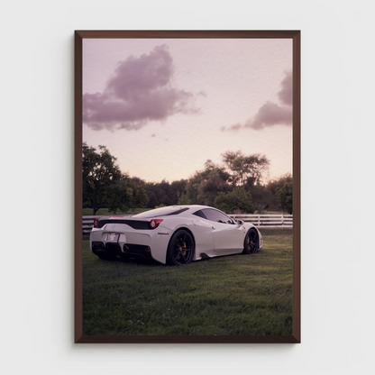 Ferrari 458 Italia Automotive Car Poster #001 - Throttle Designs