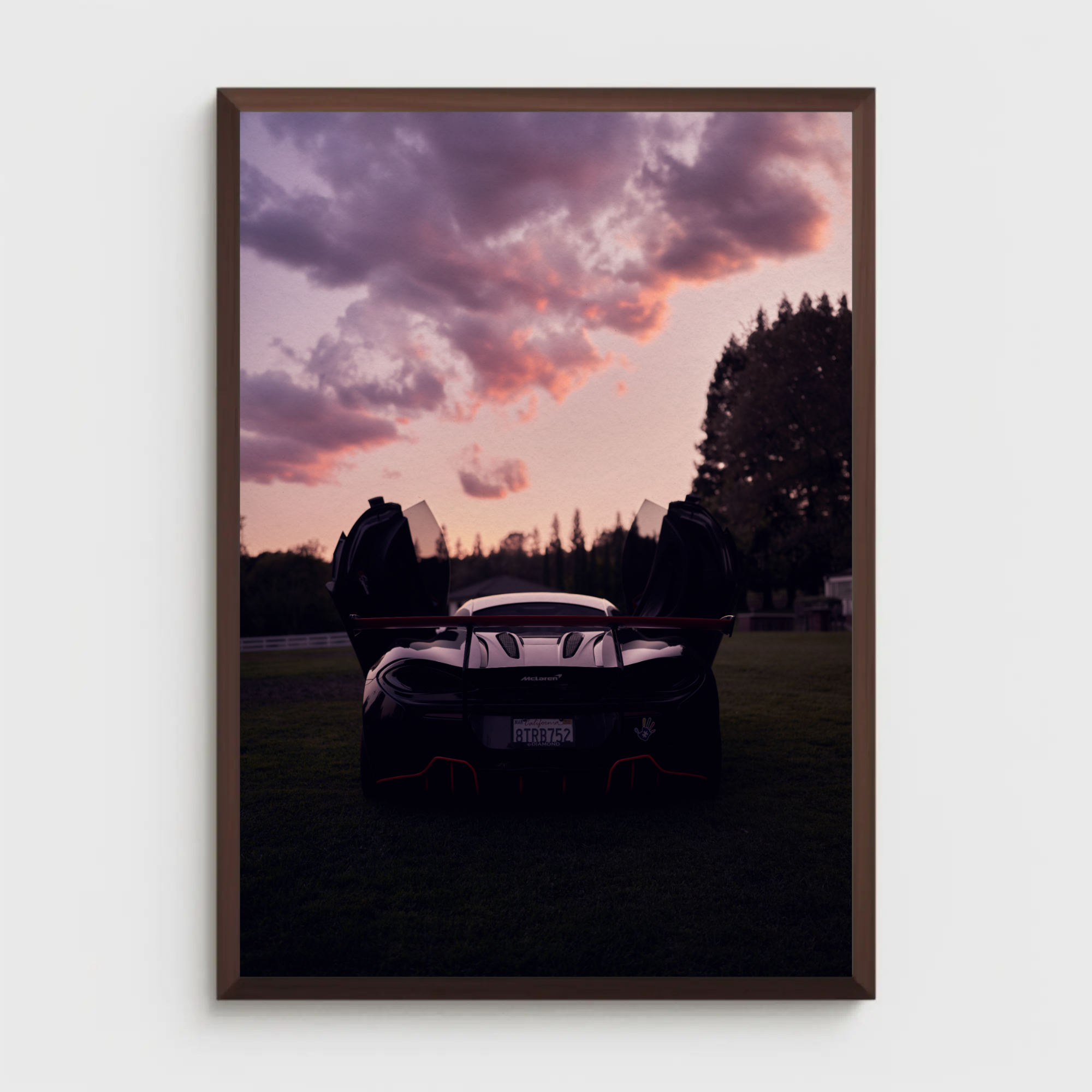 McLaren 570s Automotive Car Poster #001 - Throttle Designs