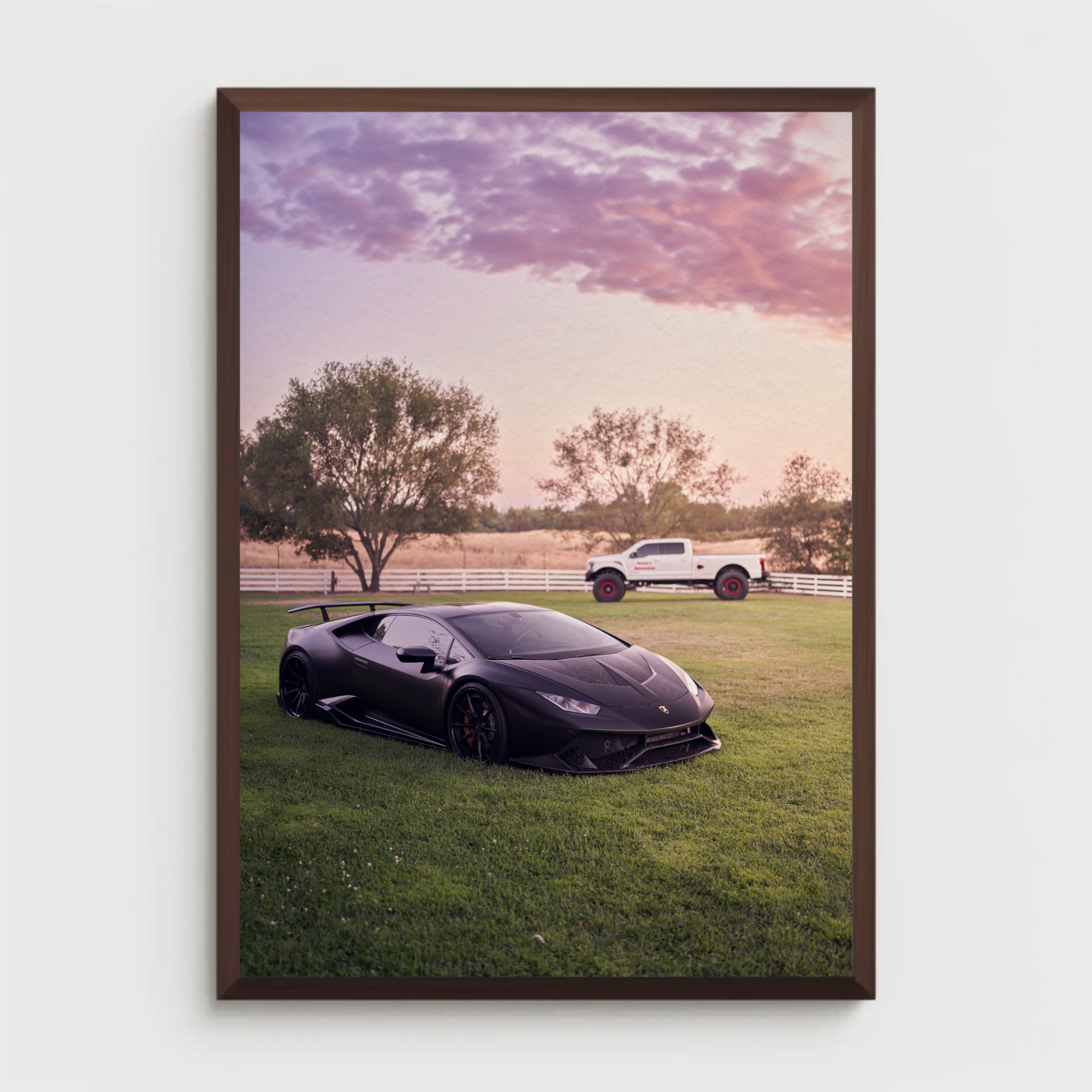 Lamborghini Huracan Automotive Car Poster #059 - Throttle Designs