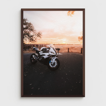 BMW S1000RR Motorcycle Poster #011 - Throttle Designs