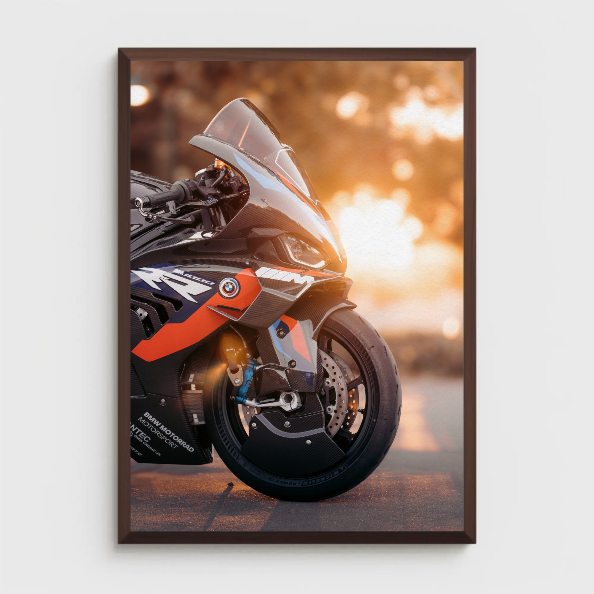 BMW M1000RR #024 Art Print - Premium Satin Motorcycle Wall Decor - Throttle Designs