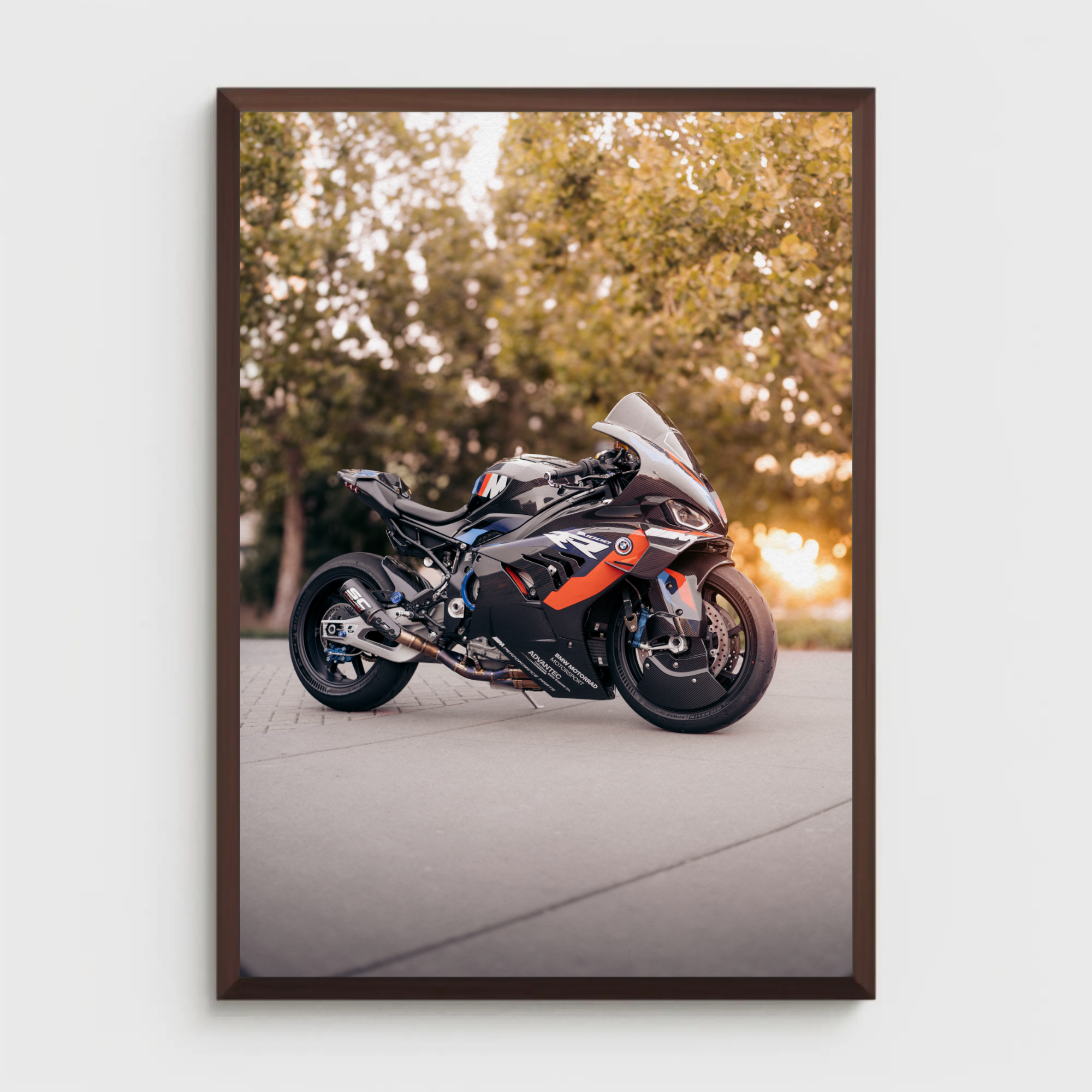 BMW M1000RR Motorcycle Art Print #026 - Perfect for Enthusiast Decor! - Throttle Designs