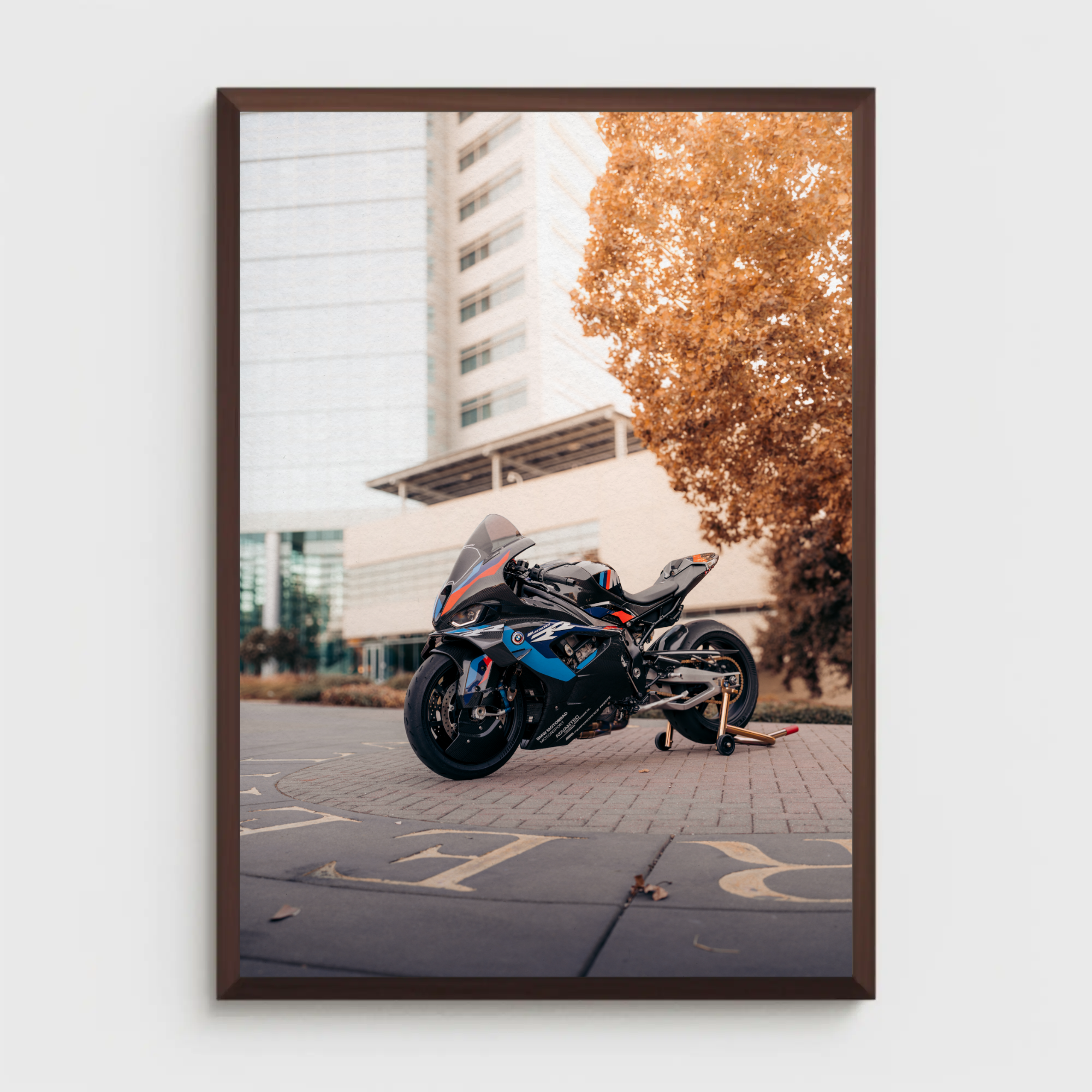 BMW M1000RR Motorcycle Poster #021 - Stunning Art for Bike Lovers - Throttle Designs