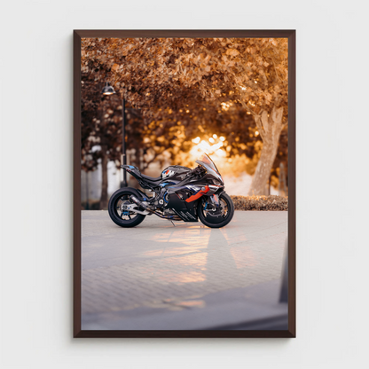 BMW M1000RR Motorcycle Art Poster #025 - Premium Wall Decor - Throttle Designs