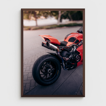 Ducati Panigale V4S Motorcycle Poster #009 - Throttle Designs