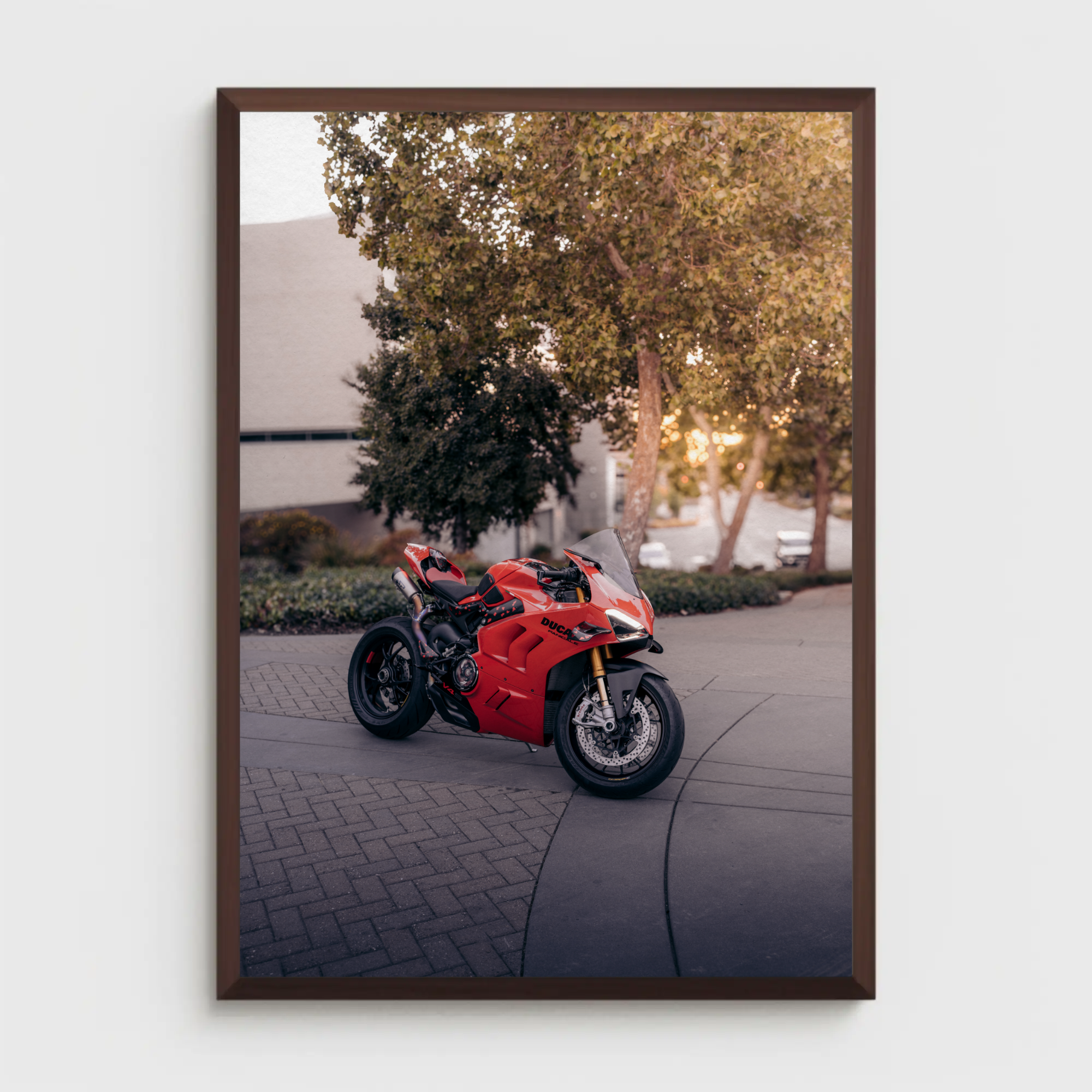 Ducati Panigale V4S Motorcycle Poster #008 - Throttle Designs