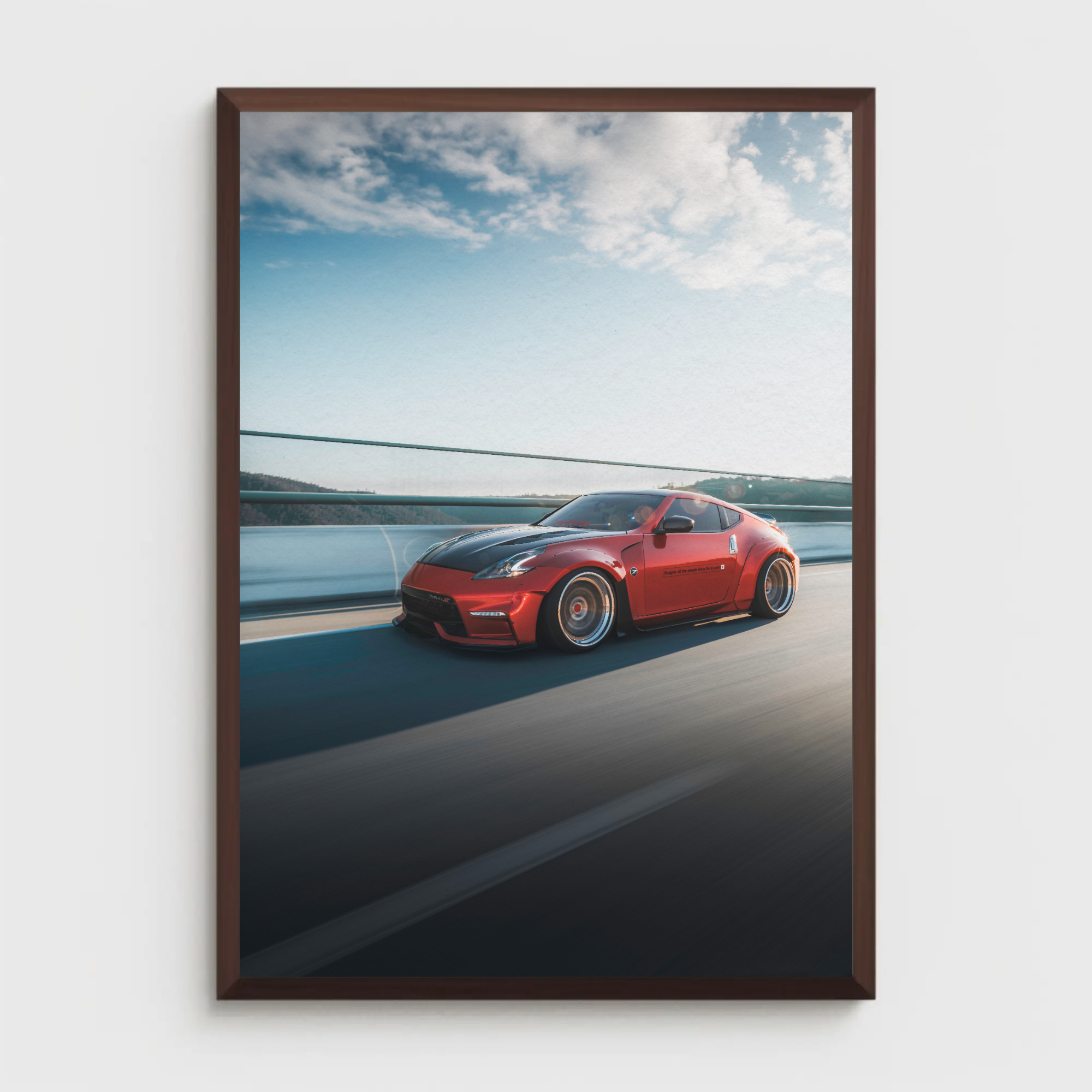 Nissan 370z Automotive Car Poster #015 - Throttle Designs