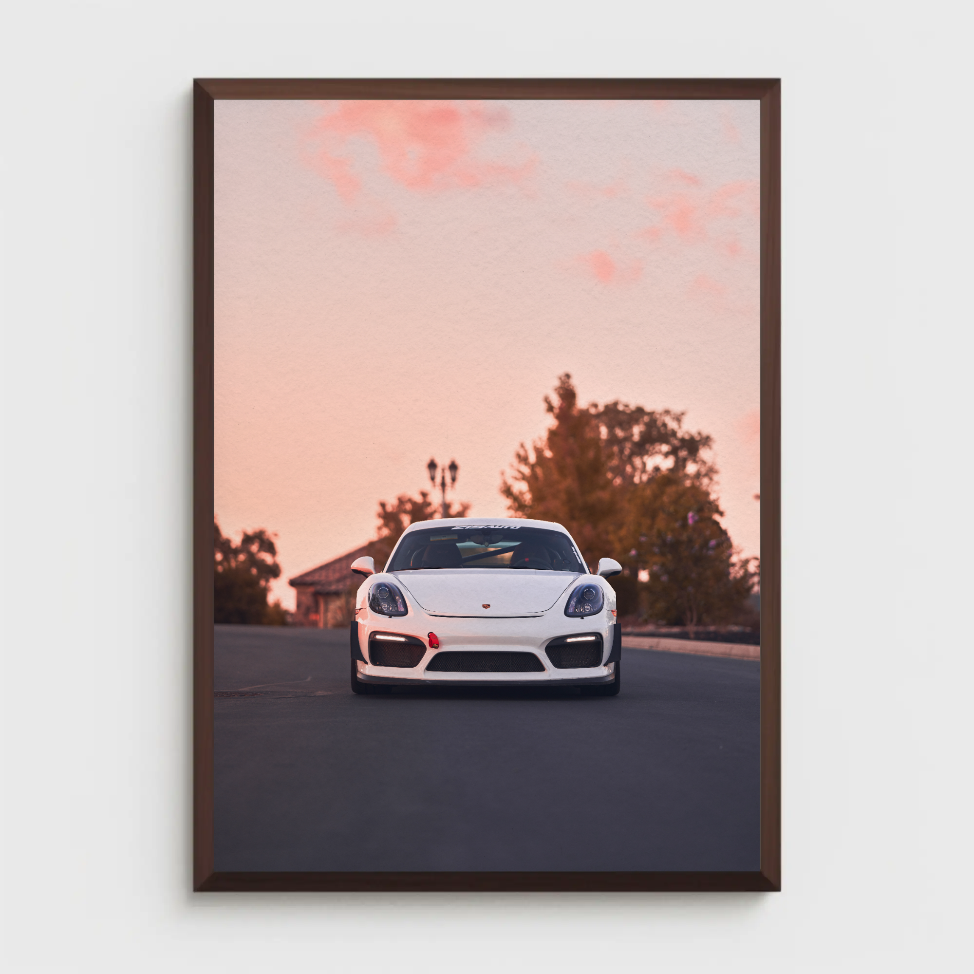 Porsche GT4 Automotive Car Poster #006 - Throttle Designs