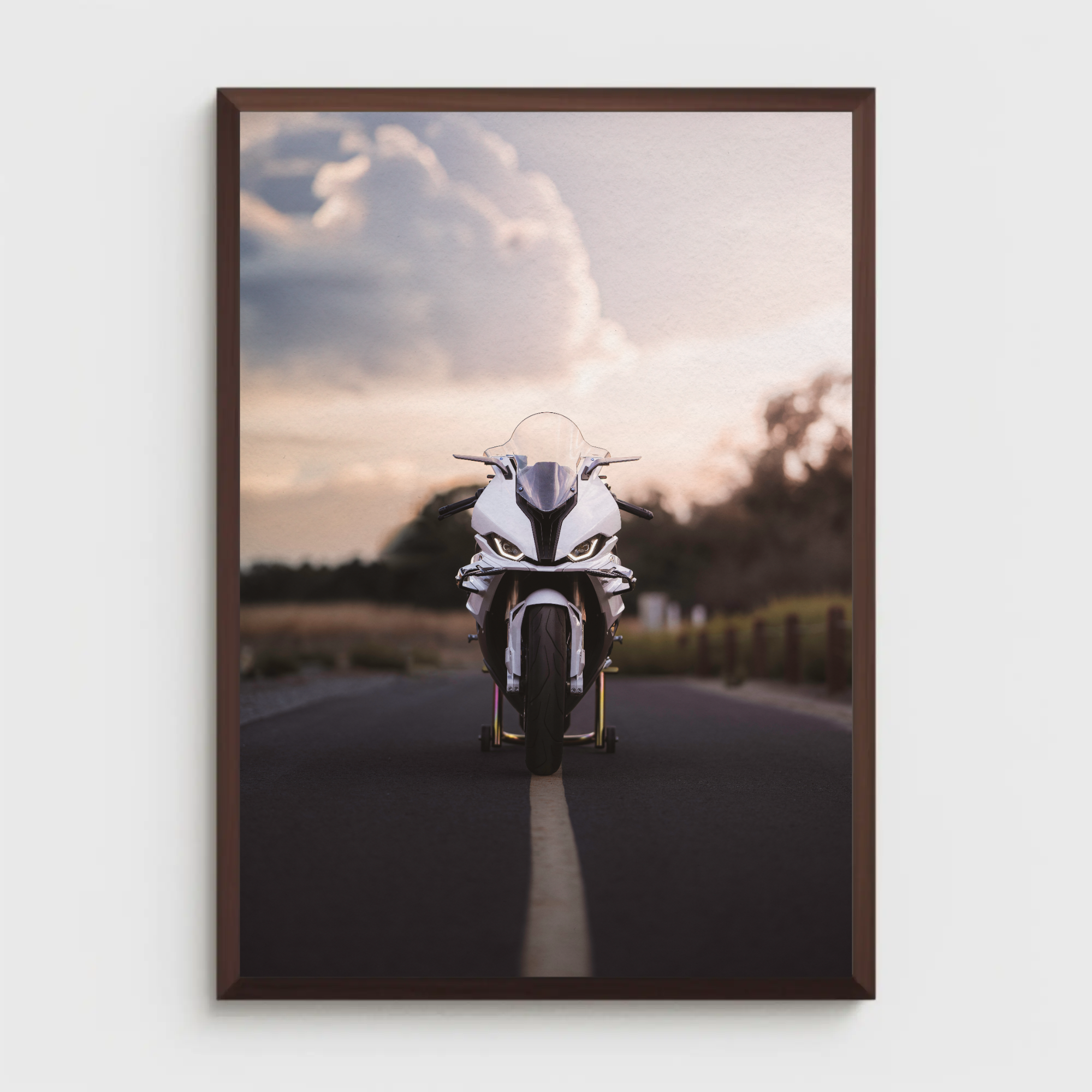 BMW S1000RR Motorcycle Poster #008 - Throttle Designs