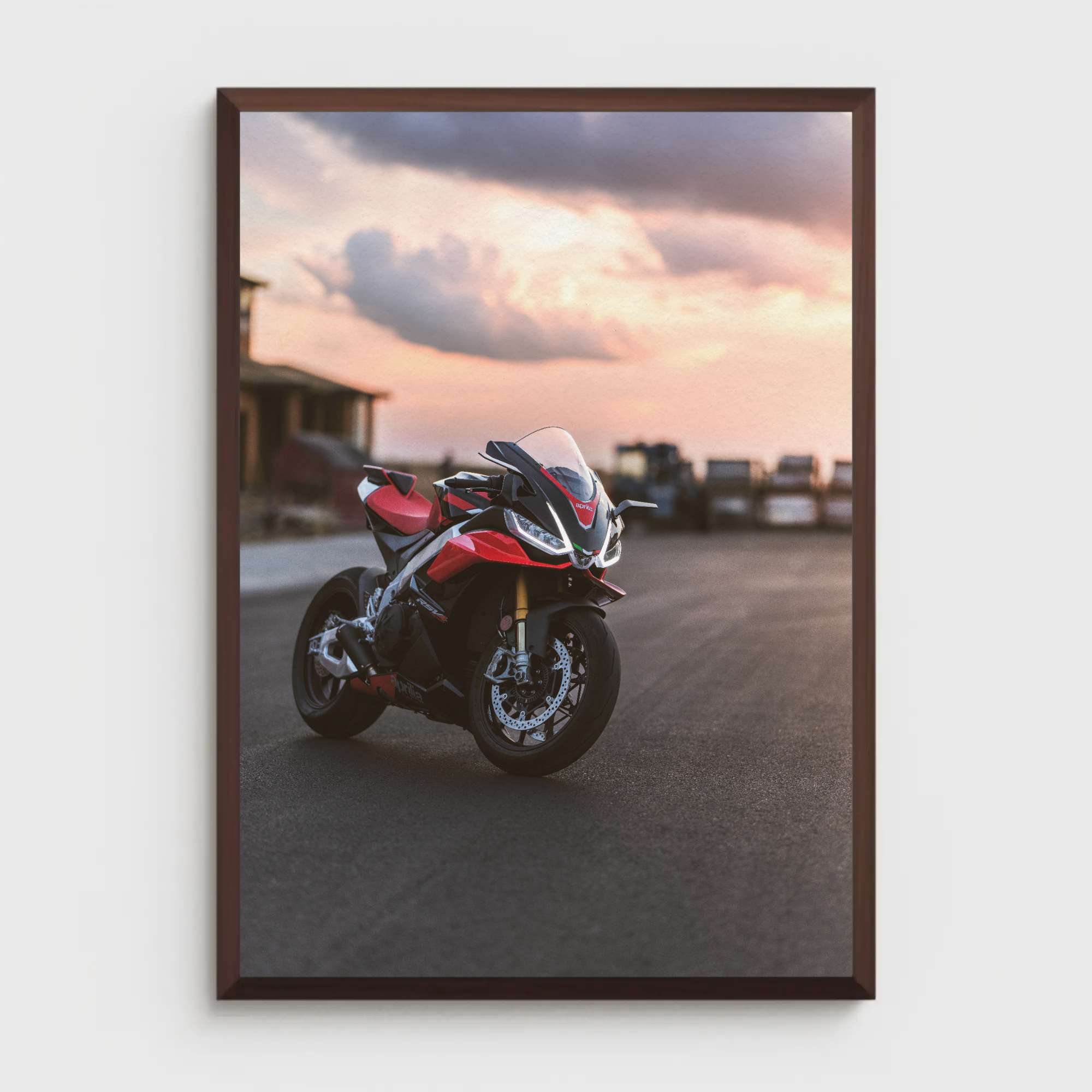 Aprilia RSV4 1100 Factory Motorcycle Poster #001 - Throttle Designs