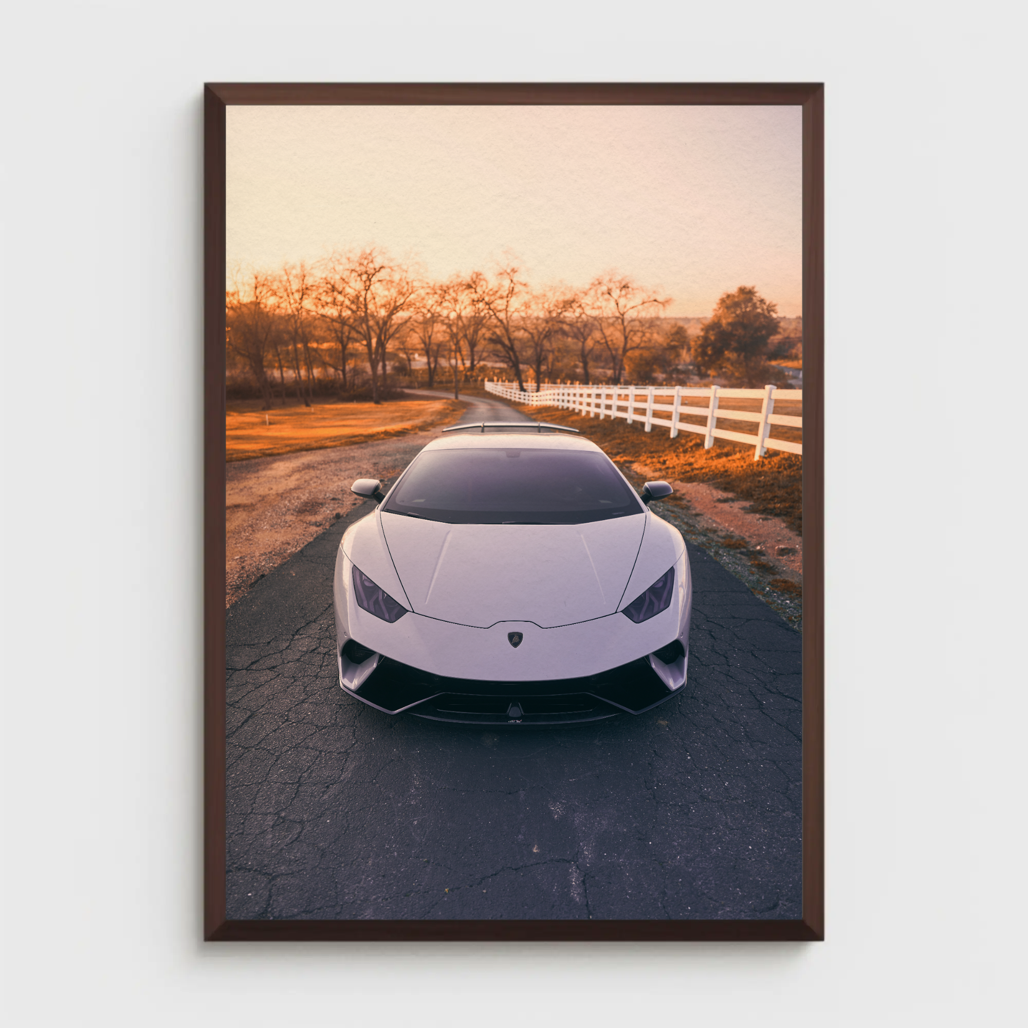 Lamborghini Huracan Automotive Car Poster #002 - Throttle Designs