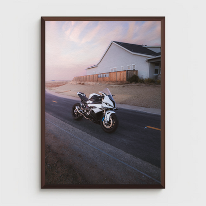 BMW S1000RR Motorcycle Poster #007 - Throttle Designs