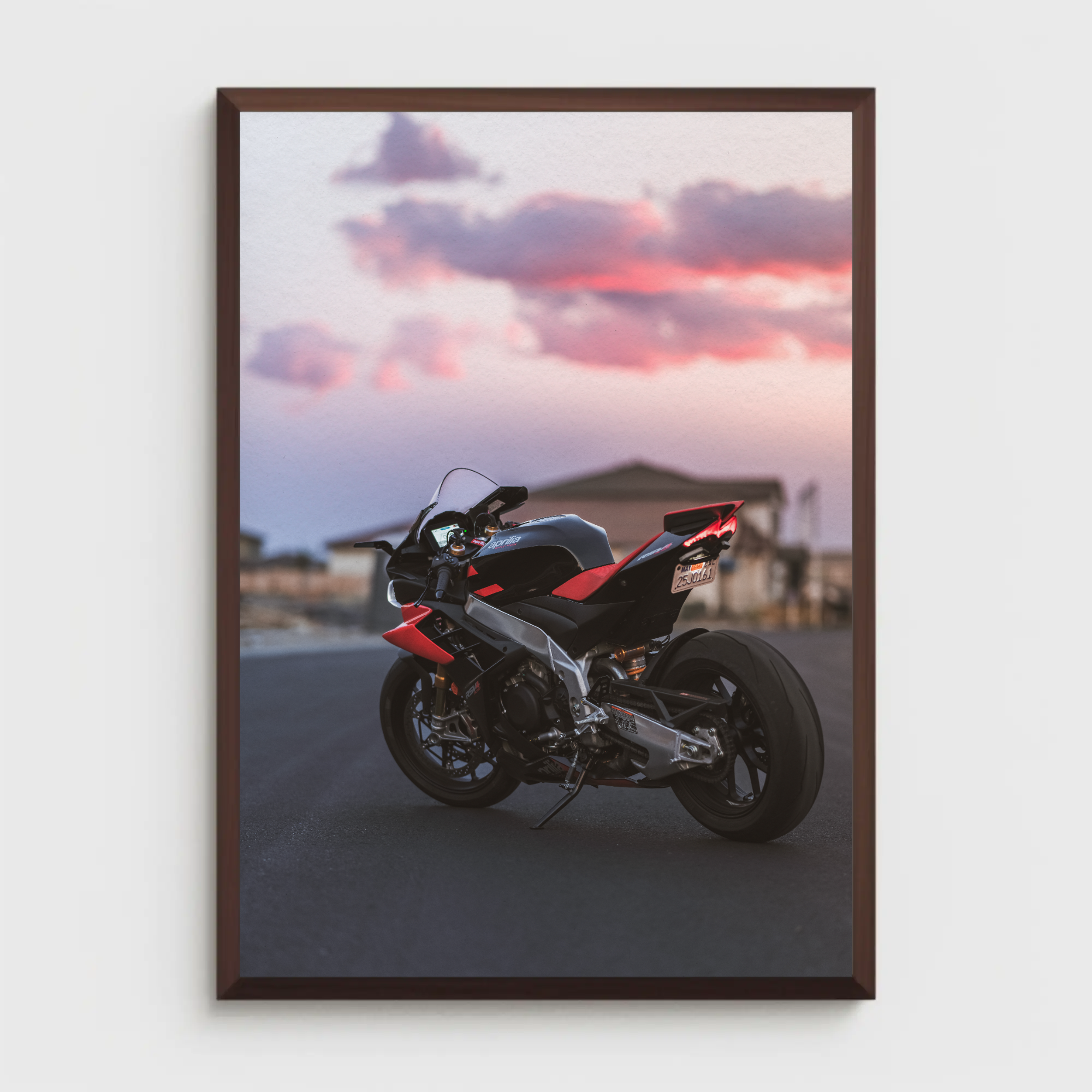 Aprilia RSV4 1100 Factory Motorcycle Poster #007 - Throttle Designs