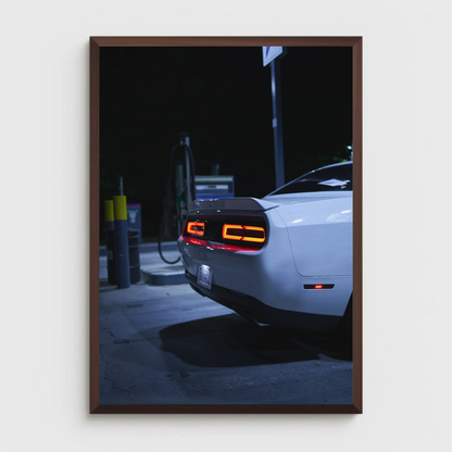 Dodge Challenger Automotive Car Poster #010 - Throttle Designs