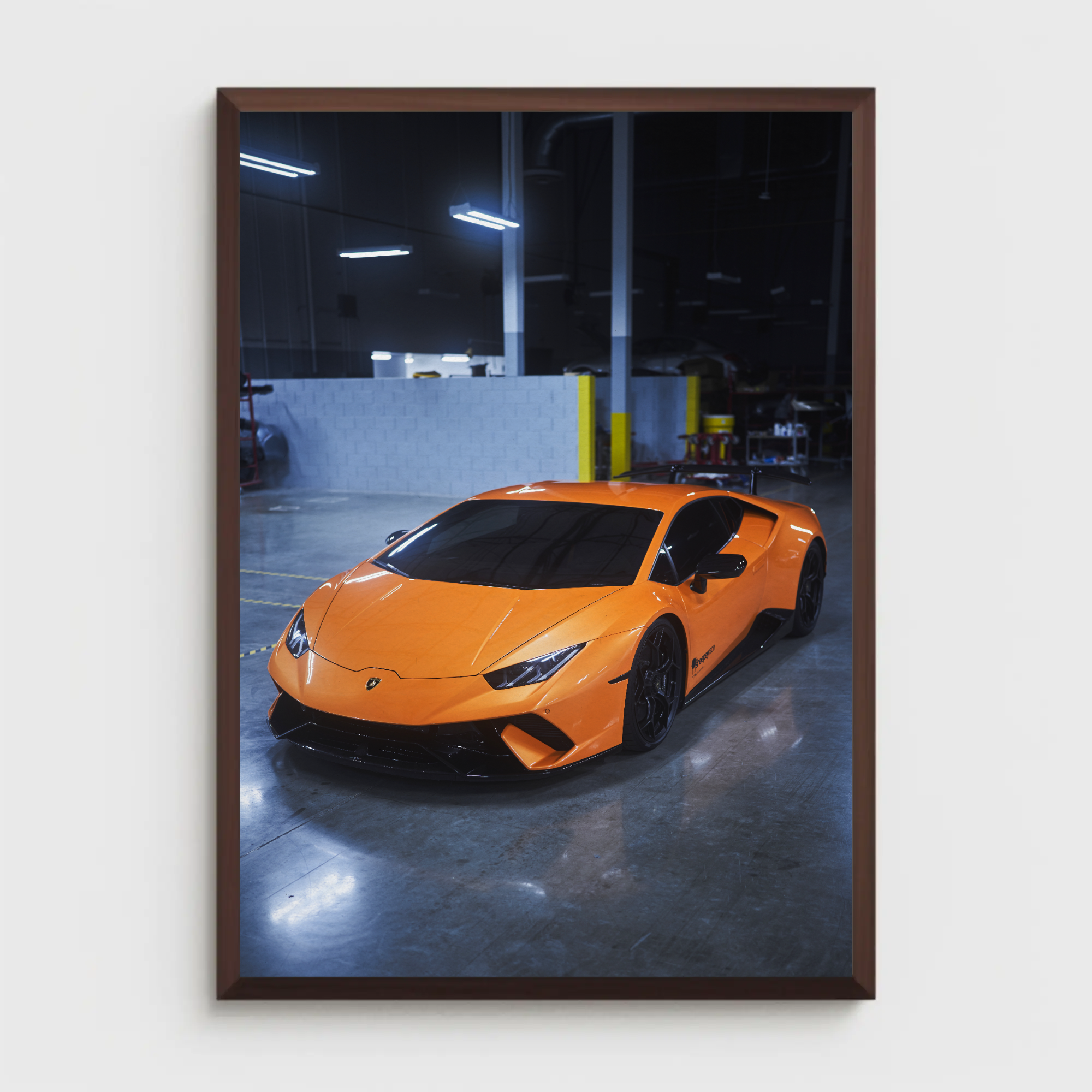 Lamborghini Huracan Automotive Car Poster #020 - Throttle Designs