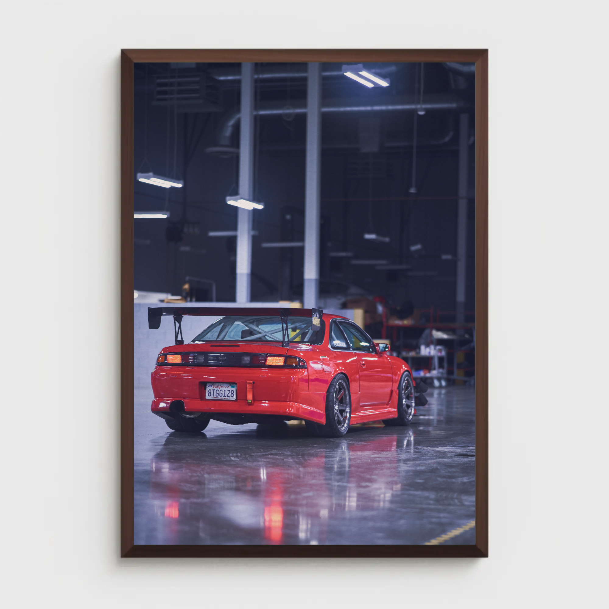 Nissan 240sx S14 Kouki Automotive Car Poster #016 - Throttle Designs