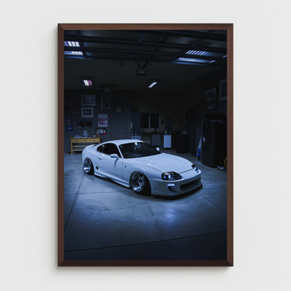 Toyota Supra MK4 Automotive Car Poster #021 - Throttle Designs