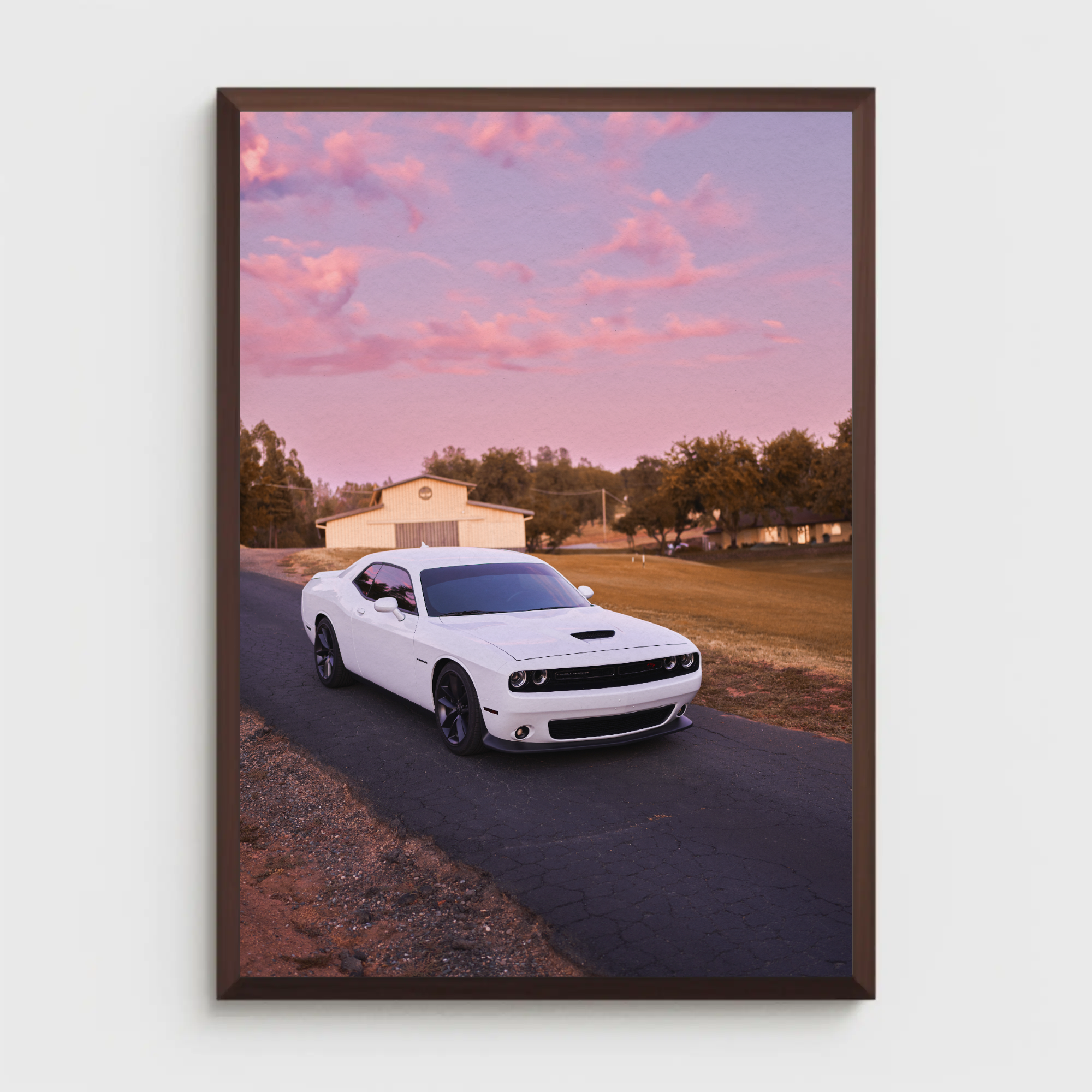 Dodge Challenger Automotive Car Poster #005 - Throttle Designs