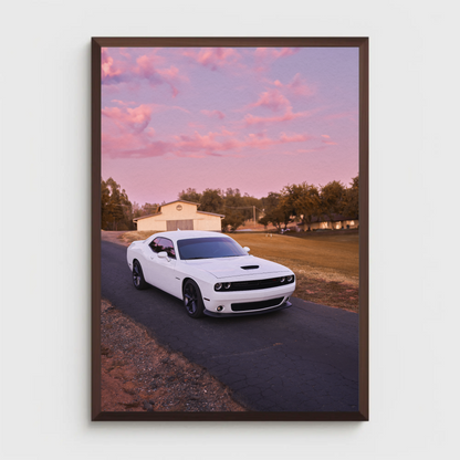 Dodge Challenger Automotive Car Poster #005 - Throttle Designs