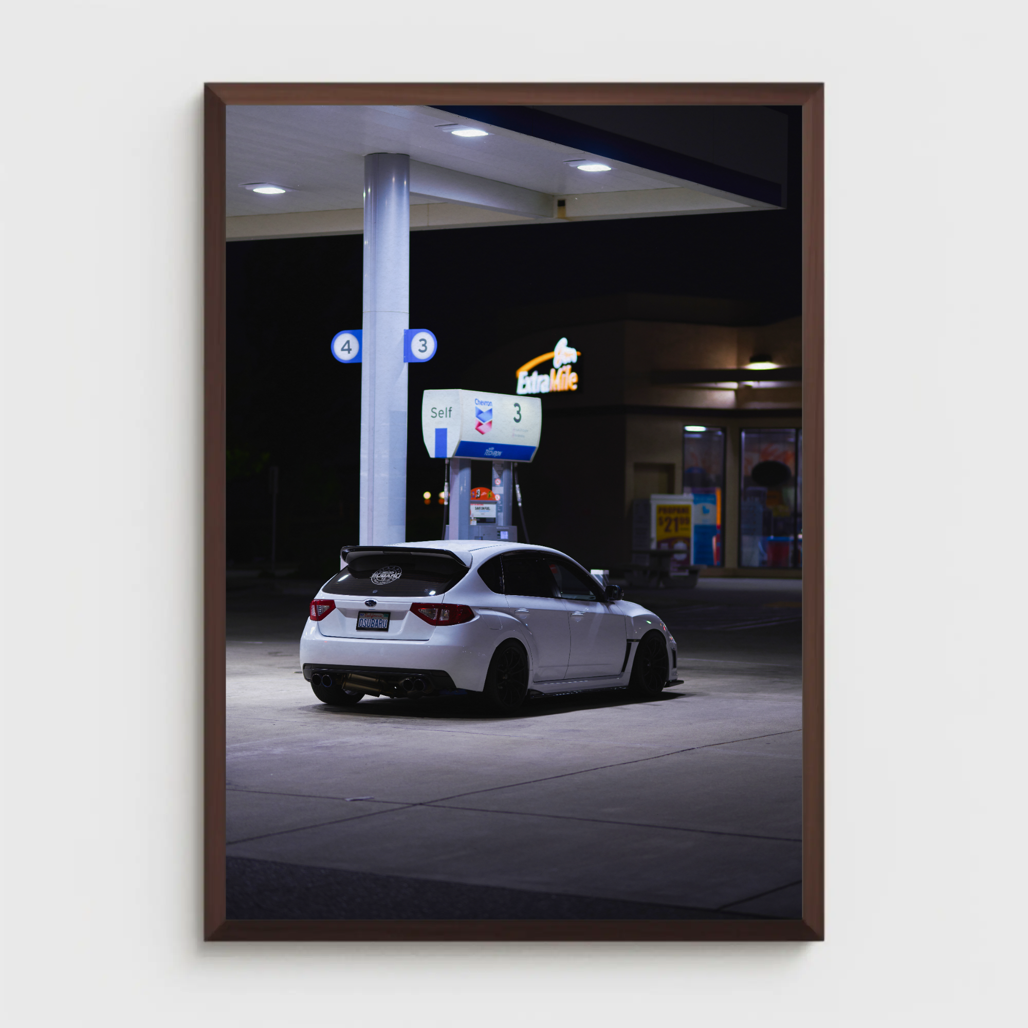 Subaru WRX STI Automotive Car Poster #020 - Throttle Designs