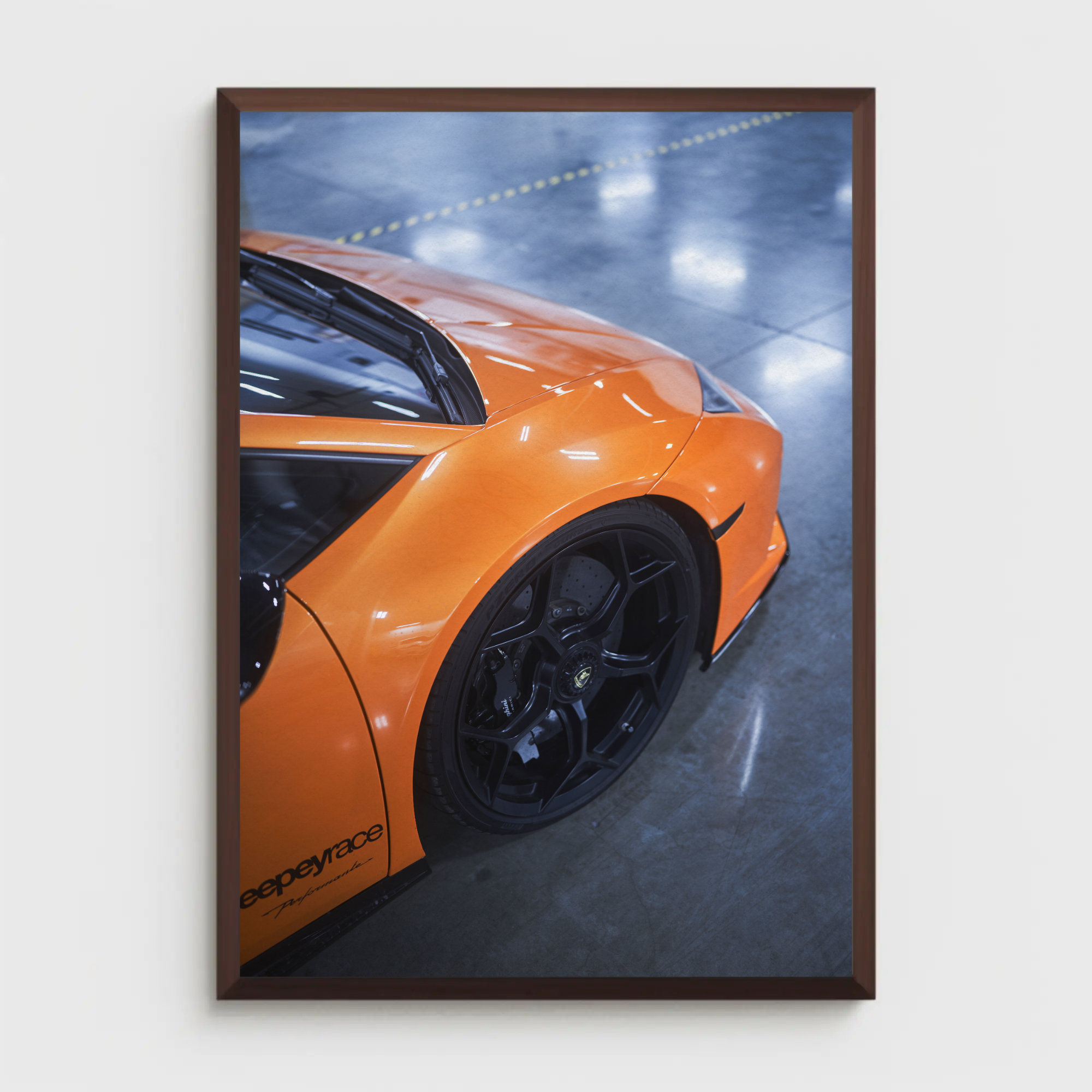 Lamborghini Huracan Automotive Car Poster #014 - Throttle Designs